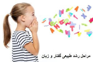 مراحل رشد طبیعی گفتار و زبان